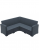  Monaco/ST-Corner Dark Grey* Sofa 