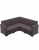  Monaco/ST-Corner Brown* Sofa 