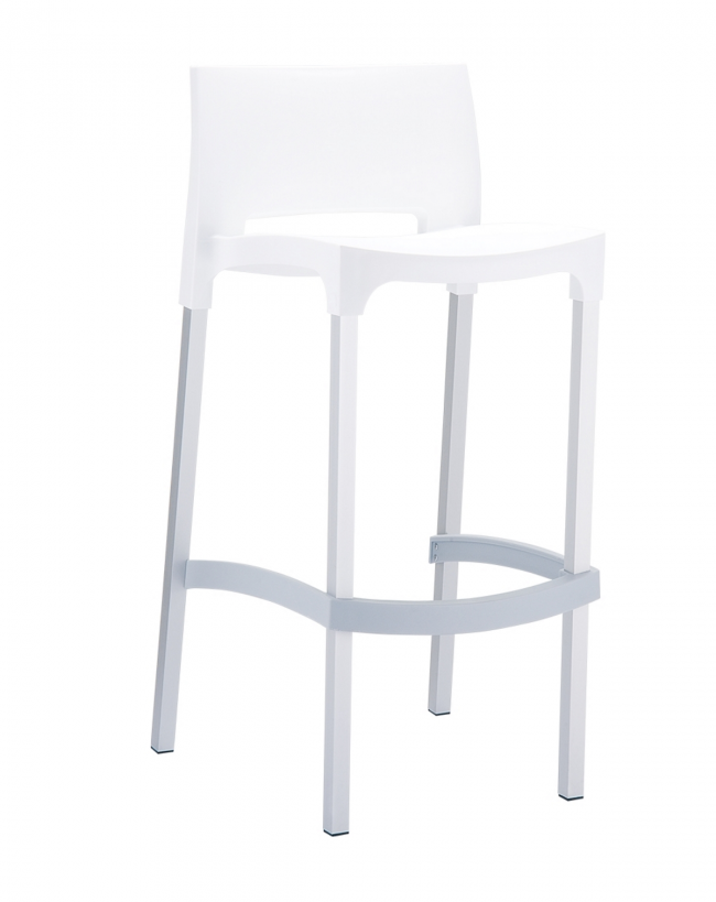  Gio* Barstool White 75c Alu PL 