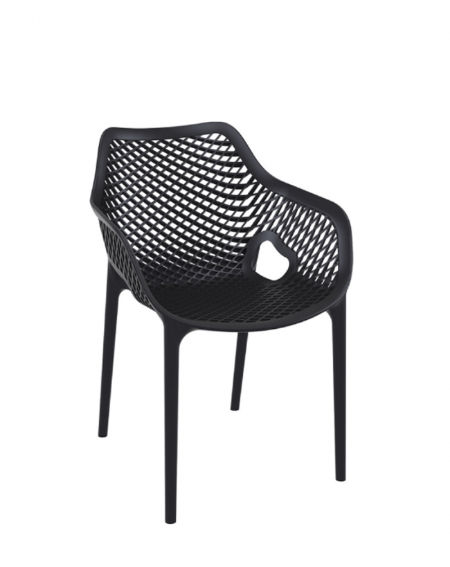  Air/P* Armchair Black PL 