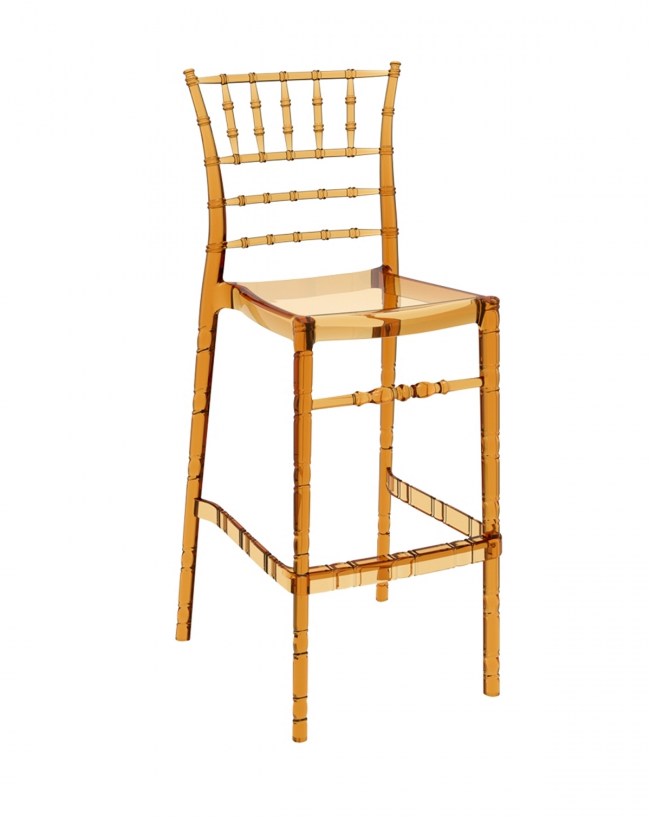  Chiavari/ST-S* Barstool Transparent Gold 