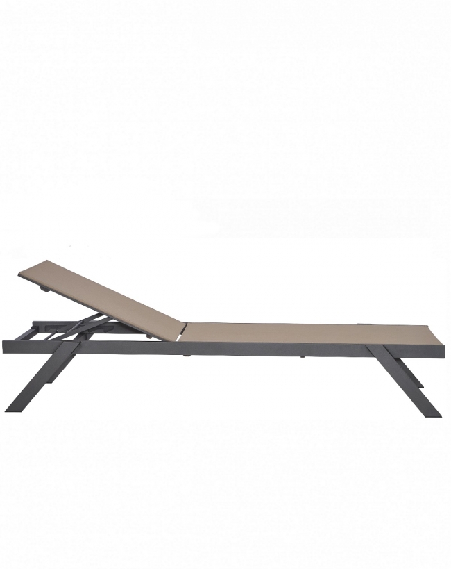  Myconos Sun-Lounger Dark Grey/Cappuccino 