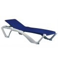  Sun-Lounger Marina/White, Resin/Textilene* 