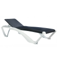  Sun-Lounger Marina/White, Resin/Textilene* 
