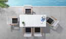  York/D7 Dining Set White (2017440) 