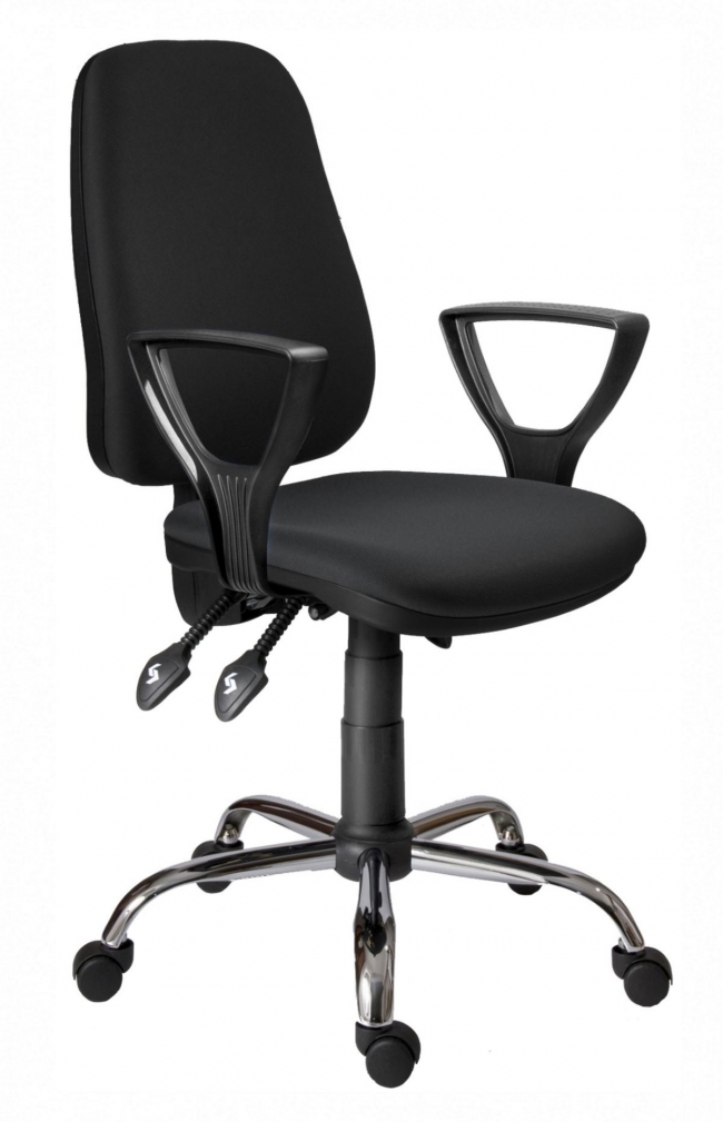  Asyn/CR Office  Armhair Black D2* 