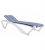  Marina/White* resin sun-lounger with striped blue textilene 