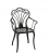  Queen/P Black Armchair 