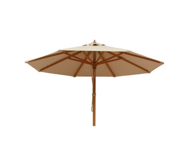  Fiji Umbrella 200/8 ALU. Teak-Polyester Beige* 