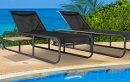  Nemo/SL Sun-Lounger White, WITH Side Table 
