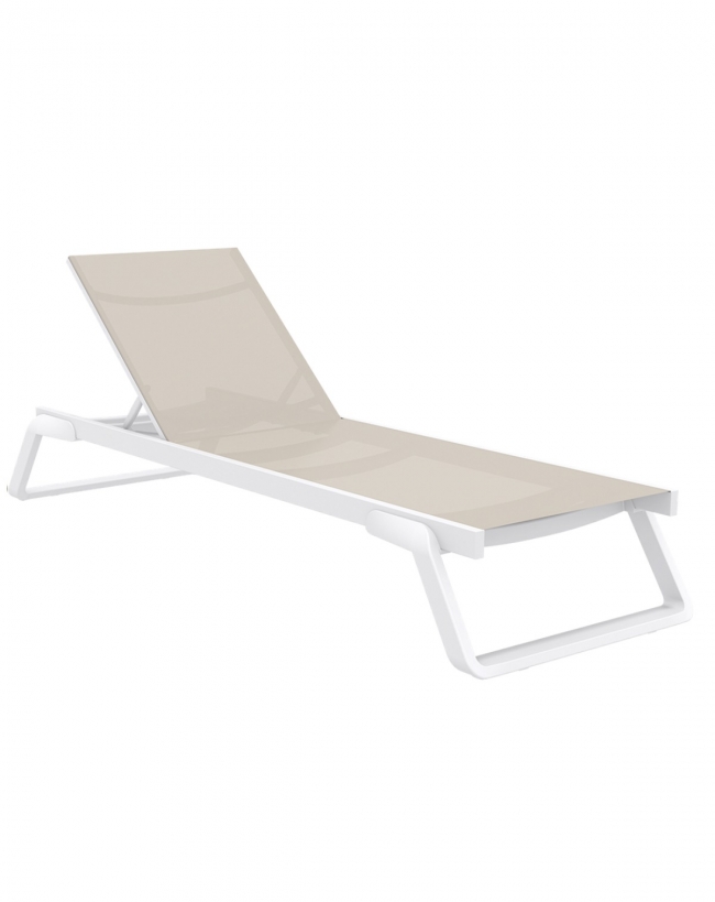  Tropic-2* Sun-Lounger White-Cappuccino 