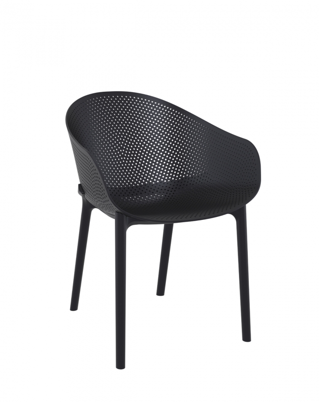  Sky* Armchair Black PL 