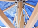  Lugano/W ø230cm Aluminum Umbrella Wood Look 