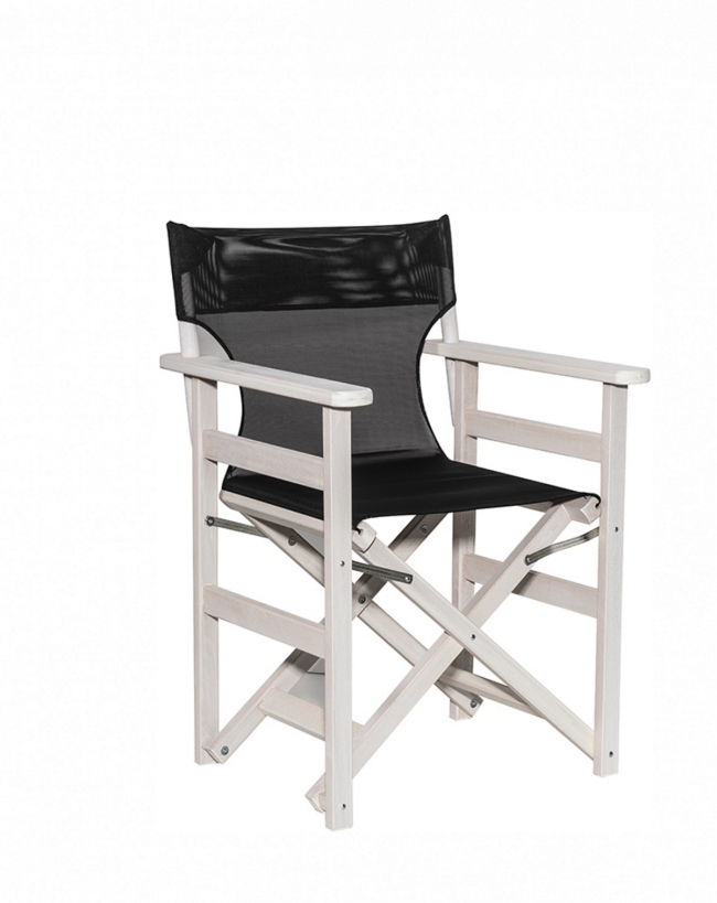  Armchair Hydra* Wood Director White 