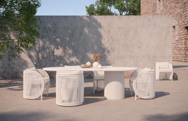  Kamari/D7 Dining Set of 7pcs 