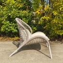  Dune/L-White Lounge Chair 
