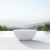  Luna/ ø104xh.43cm Table Bone Concrete 