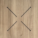  Compact Table Top 77x77cm Light Oak 