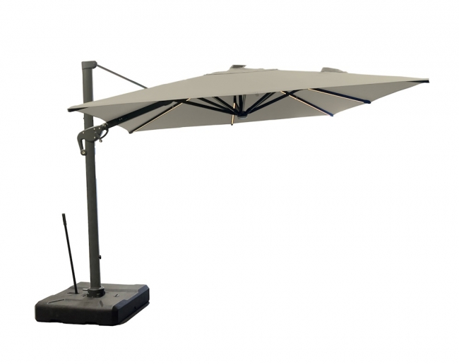  Roma/C DELUXE 3x3m, Alu. Corner Umbrella 