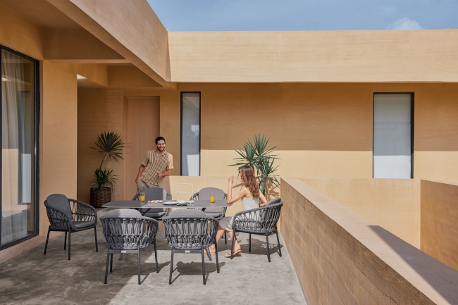  Bari/D7-Anthracite Dining Set 