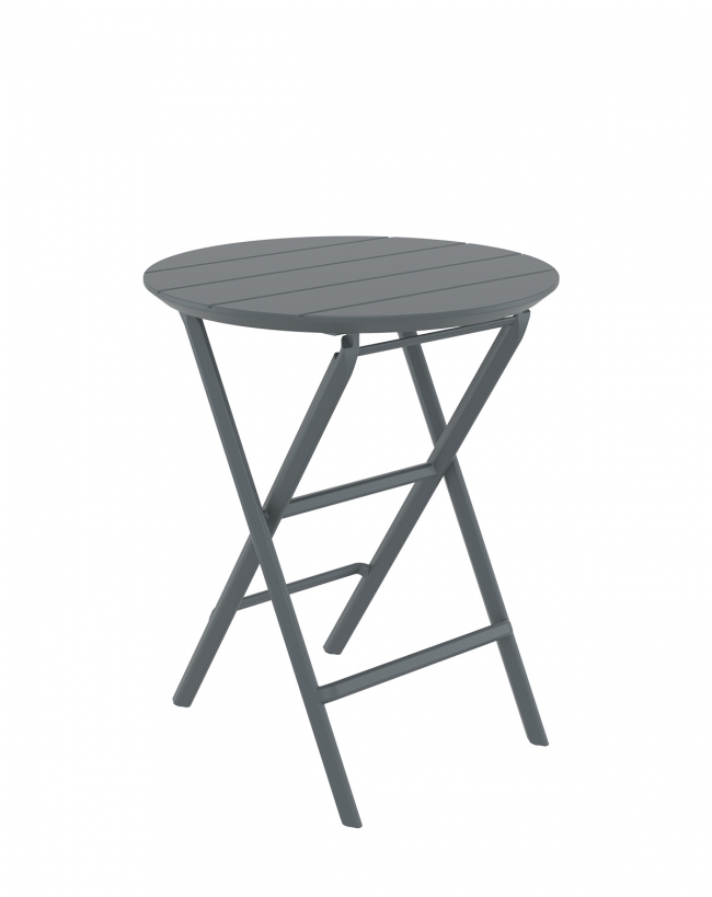  Helen/T-R60cm* Folding Table Dark Grey 