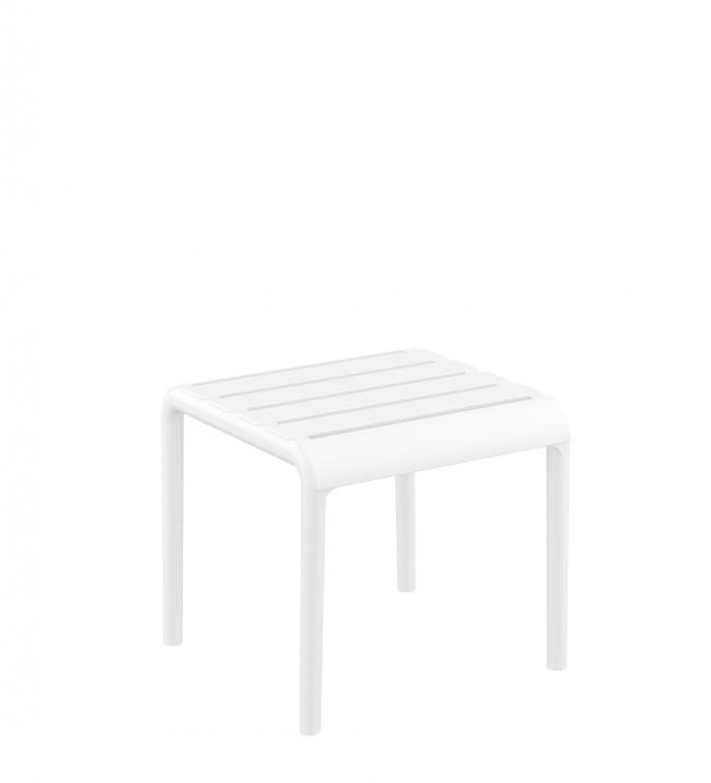  Paris/T-42x41xY.39cm* Side Table/Footrest white 