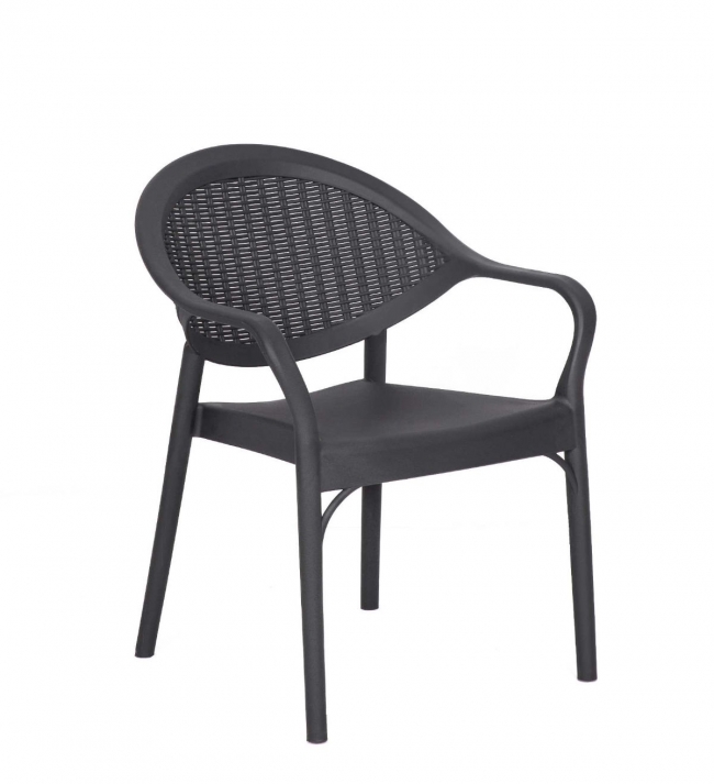  Mona/PL* Resin Armchair Anthracite 