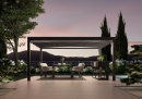  Pergola Keplan-3x3m* Alu. with Motor 