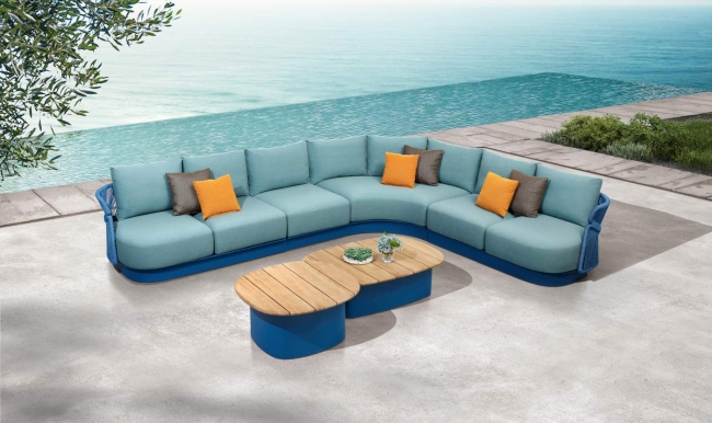  Aio/C6 Blue* Corner Lounge Set (2055120) 