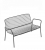 Paggio/D2* Lounge Bench Black 